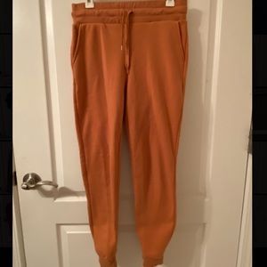Orange sweatpants joggers